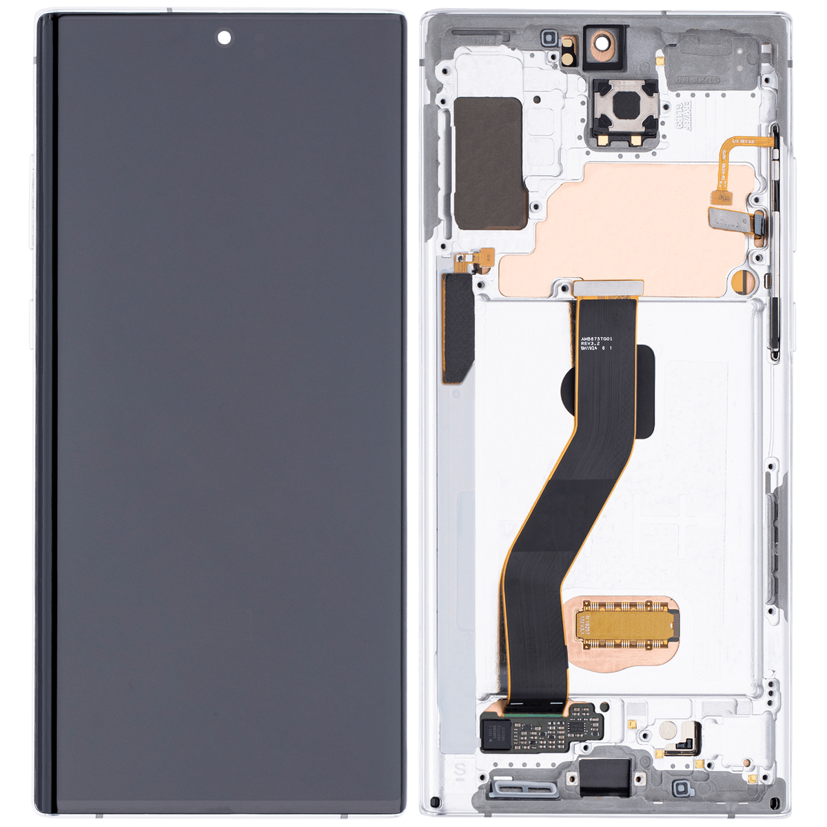 Replacement OLED Assembly With Frame Compatible For Samsung Galaxy Note 10 Plus / 5G (Vemake) (Aura White)