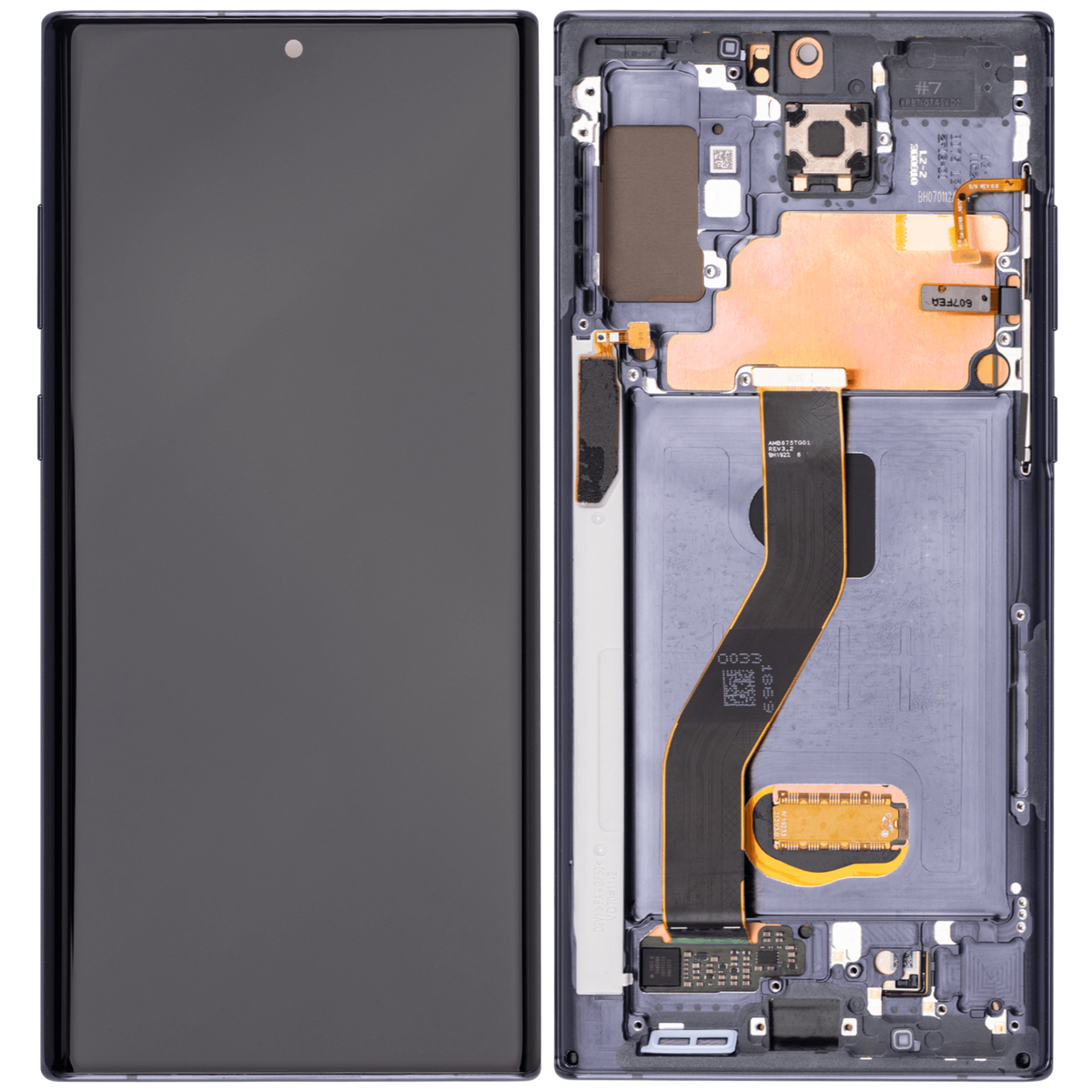 Replacement OLED Assembly With Frame Compatible For Samsung Galaxy Note 10 Plus / 5G (Vemake) (Aura Black)