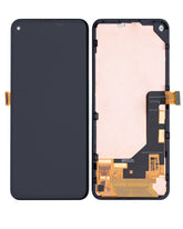 OLED Assembly With Frame Compatible For Google Pixel 5A 5G Replacement (Genuine OEM) (Black)