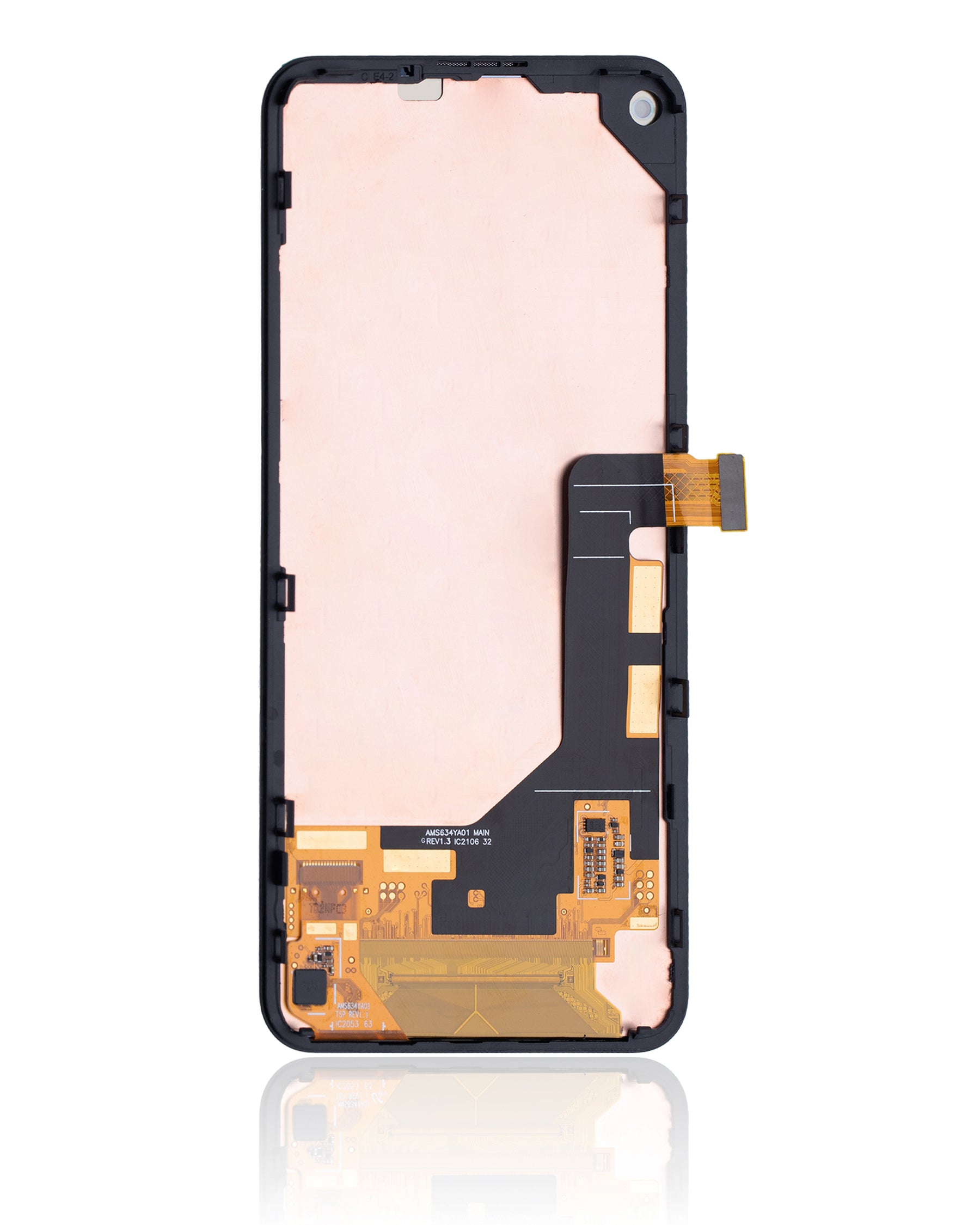 OLED Assembly With Frame Compatible For Google Pixel 5A 5G Replacement (Refurbished) (Black