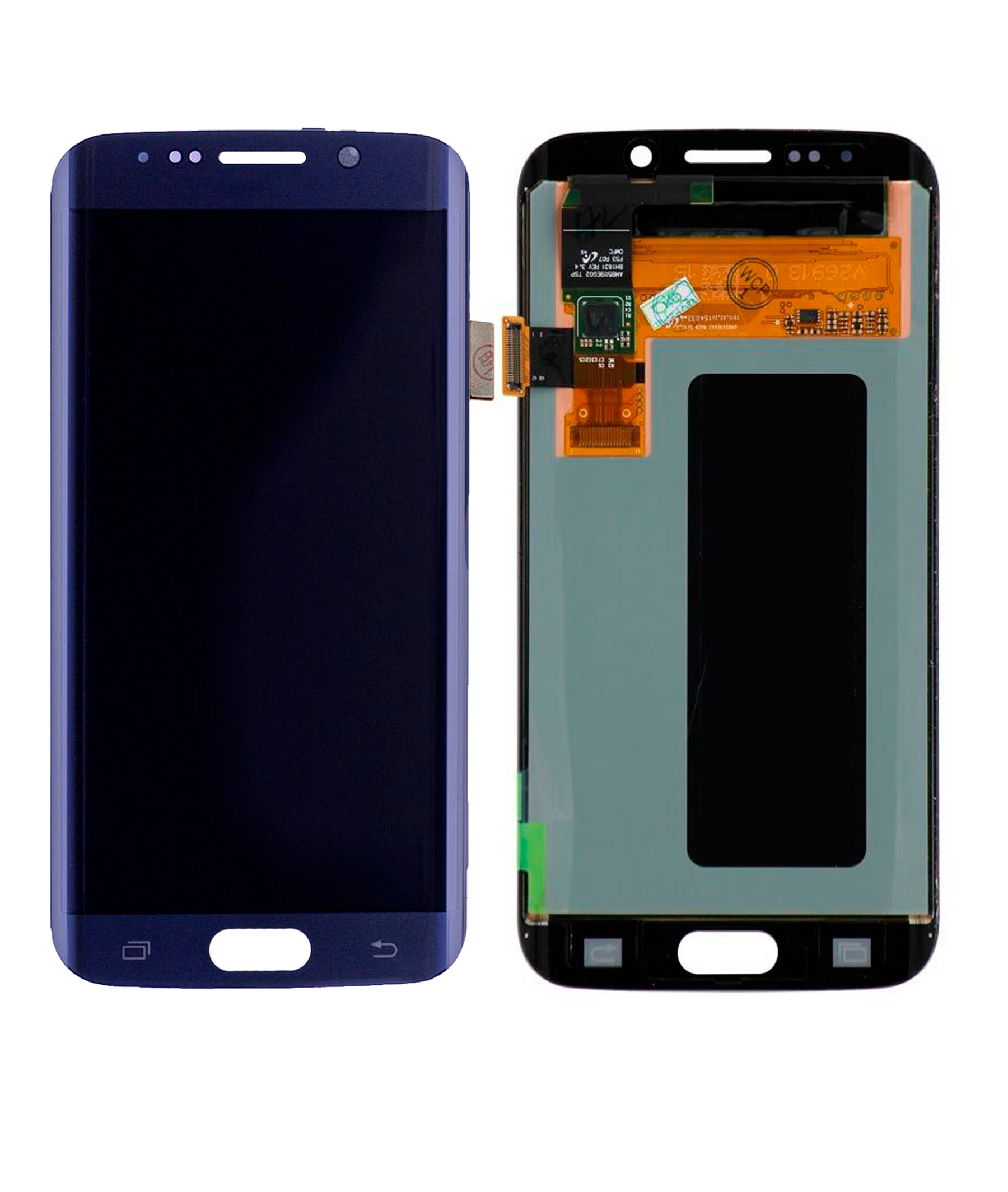 Replacement OLED Assembly Without Frame Compatible For Samsung Galaxy S6 Edge (Used OEM Pull: Grade B/C) (Black Sapphire)