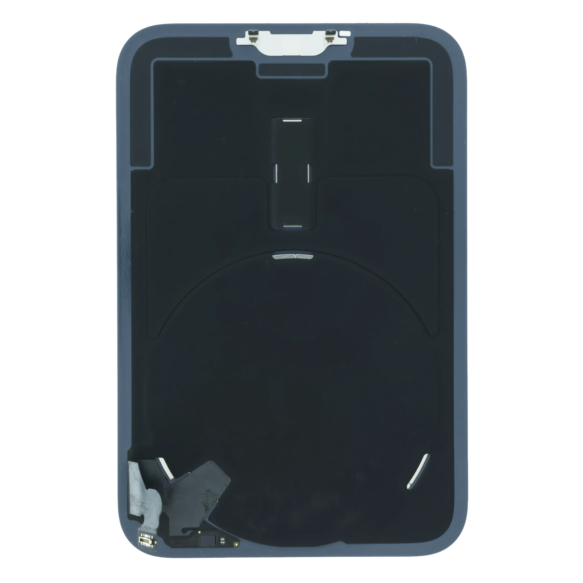Back Glass With MagSafe Magnet, NFC & Flashlight Flex Cable For iPhone 18 Pro (Genuine OEM) (Silver)