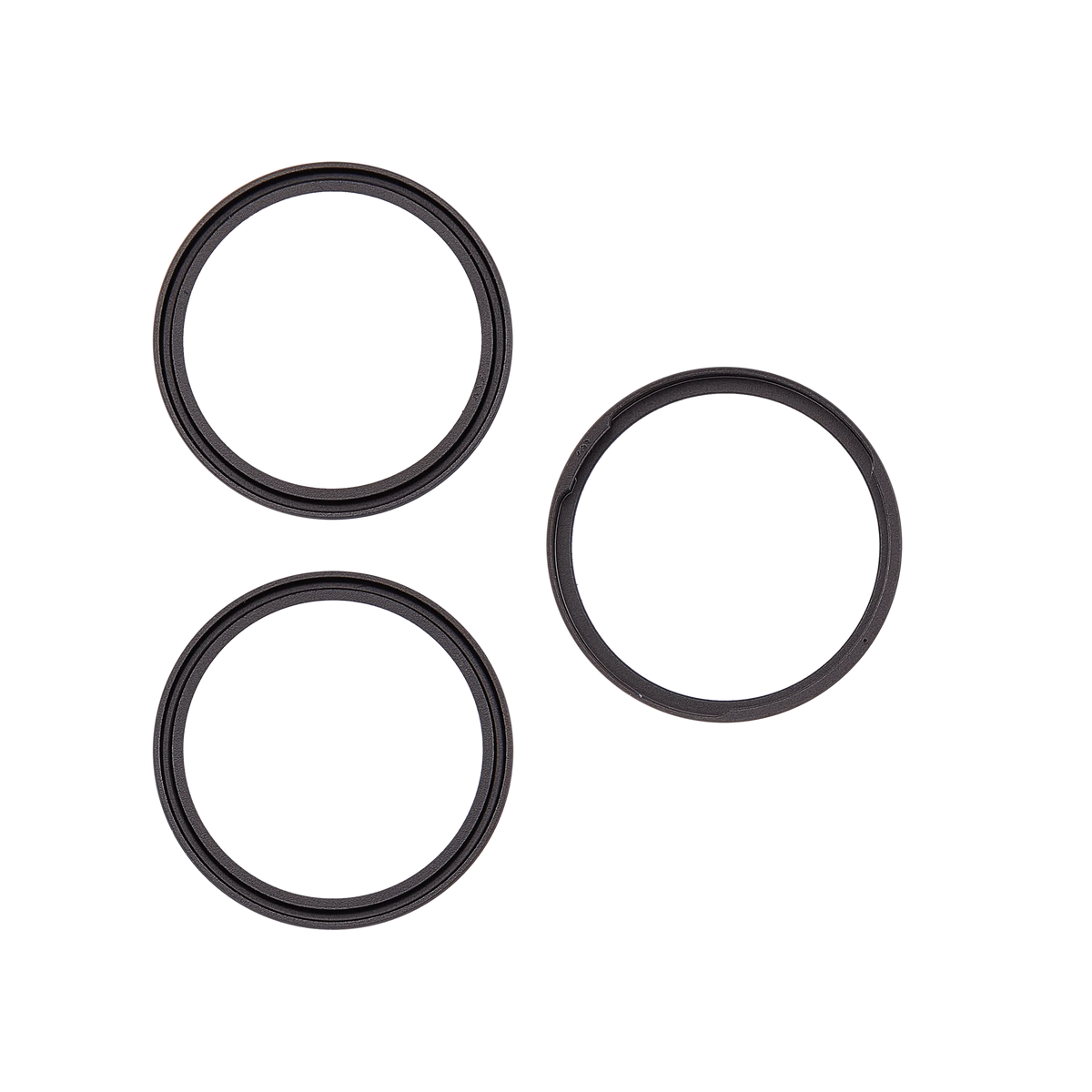 Back Camera Bezel Ring Only For iPhone 18 Pro / 18 Pro Max (Black) (3 Piece Set)