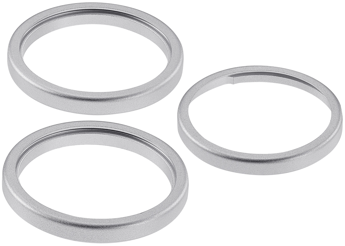 Back Camera Bezel Ring Only For iPhone 18 Pro / 18 Pro Max (Silver) (3 Piece Set)