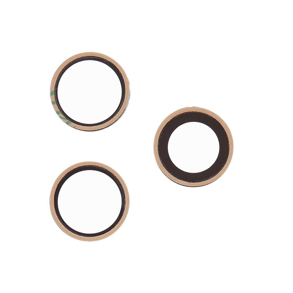 Back Camera Lens (Glass Only) With Adhesive For iPhone 18 Pro / 18 Pro Max (3 piece set) (Real Sapphire) (Premium)