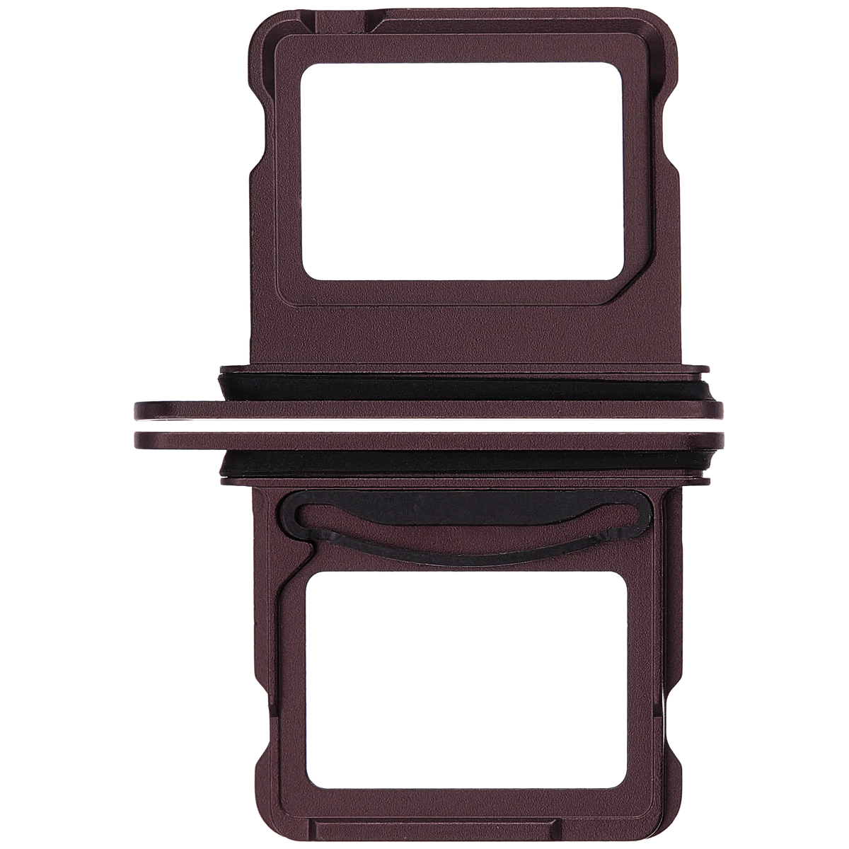 Dual Sim Card Tray Compatible For iPhone 18 Pro / 18 Pro Max (Burgundy)