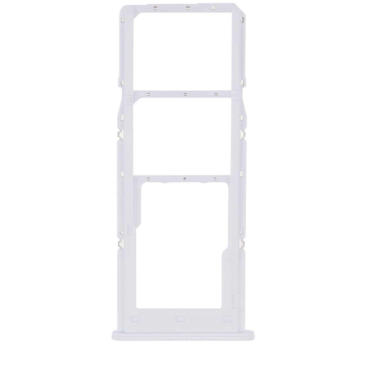 Dual Sim Card Tray Compatible For Samsung Galaxy A04S (A047 / 2022) (White)