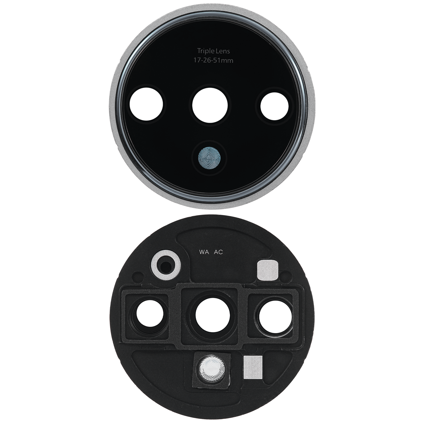 Replacement Back Camera Lens With Bracket Compatible For OnePlus 7T (Frosted Silver)