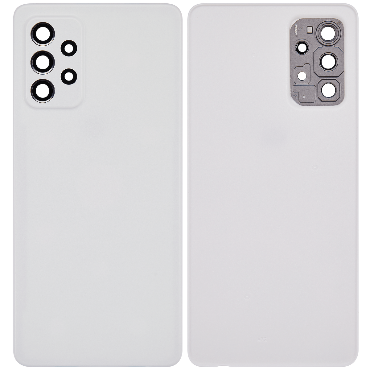 Back cover Glass Compatible For Samsung Galaxy A72 (A725 / 2021) (Vemake) (Awesome White)