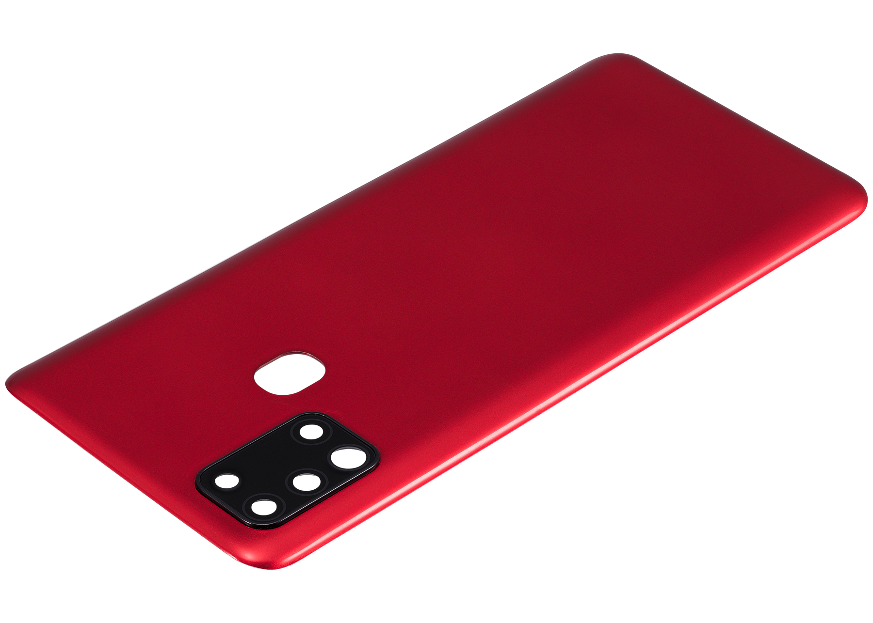 Back cover Glass With Camera Lens Compatible For Samsung Galaxy A21S (A217 / 2020) (Vemake) (Red)