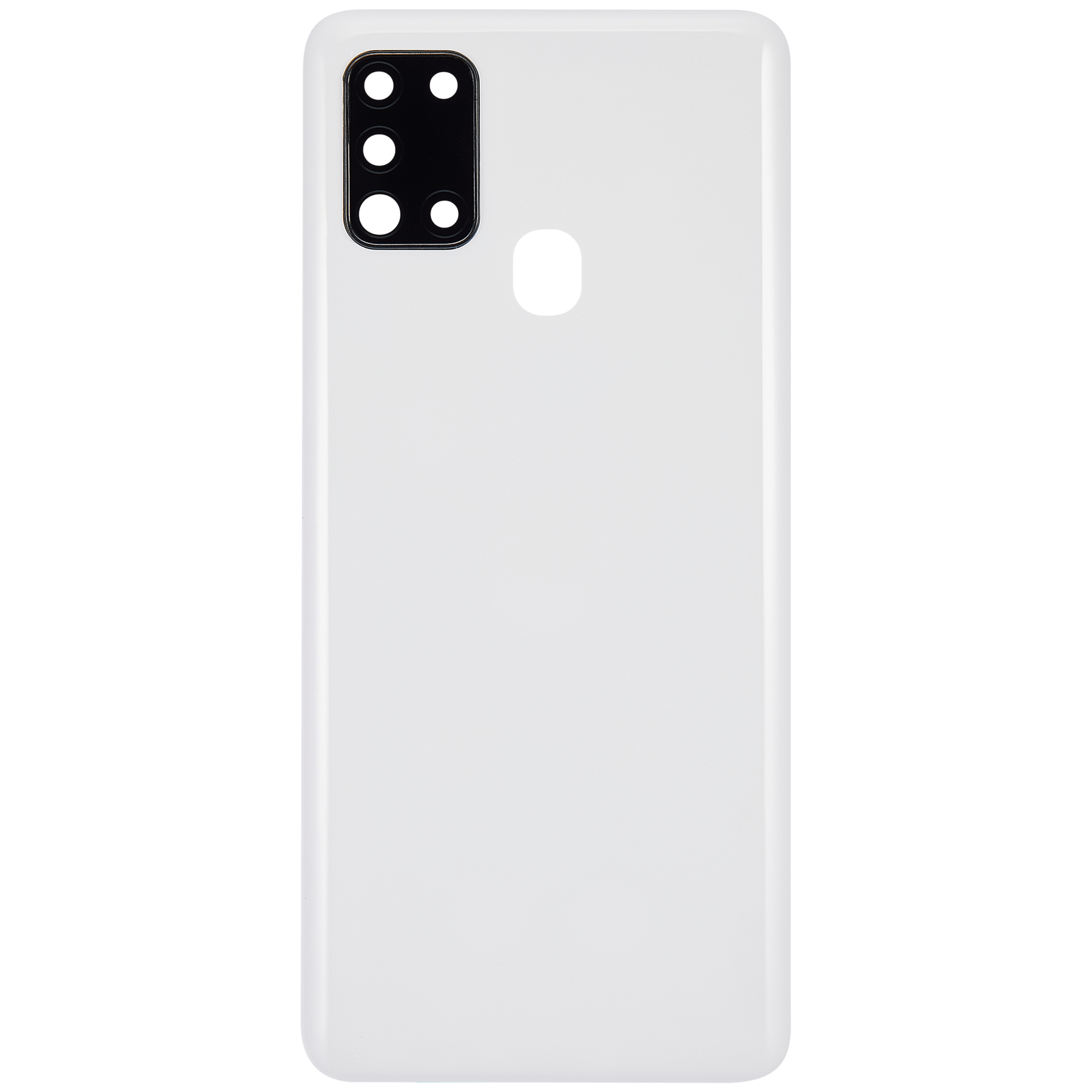 Back cover Glass With Camera Lens Compatible For Samsung Galaxy A21S (A217 / 2020) (Vemake) (White)