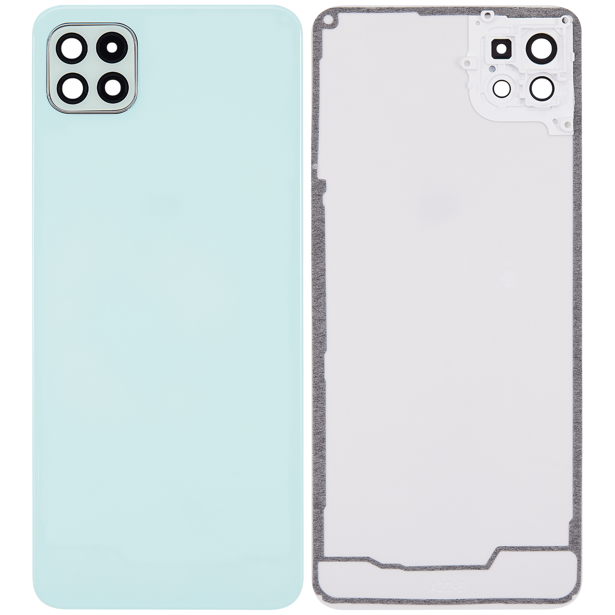 Back cover Glass With Camera Lens Compatible For Samsung Galaxy A22 5G (A226 / 2021) (Vemake) (Mint)