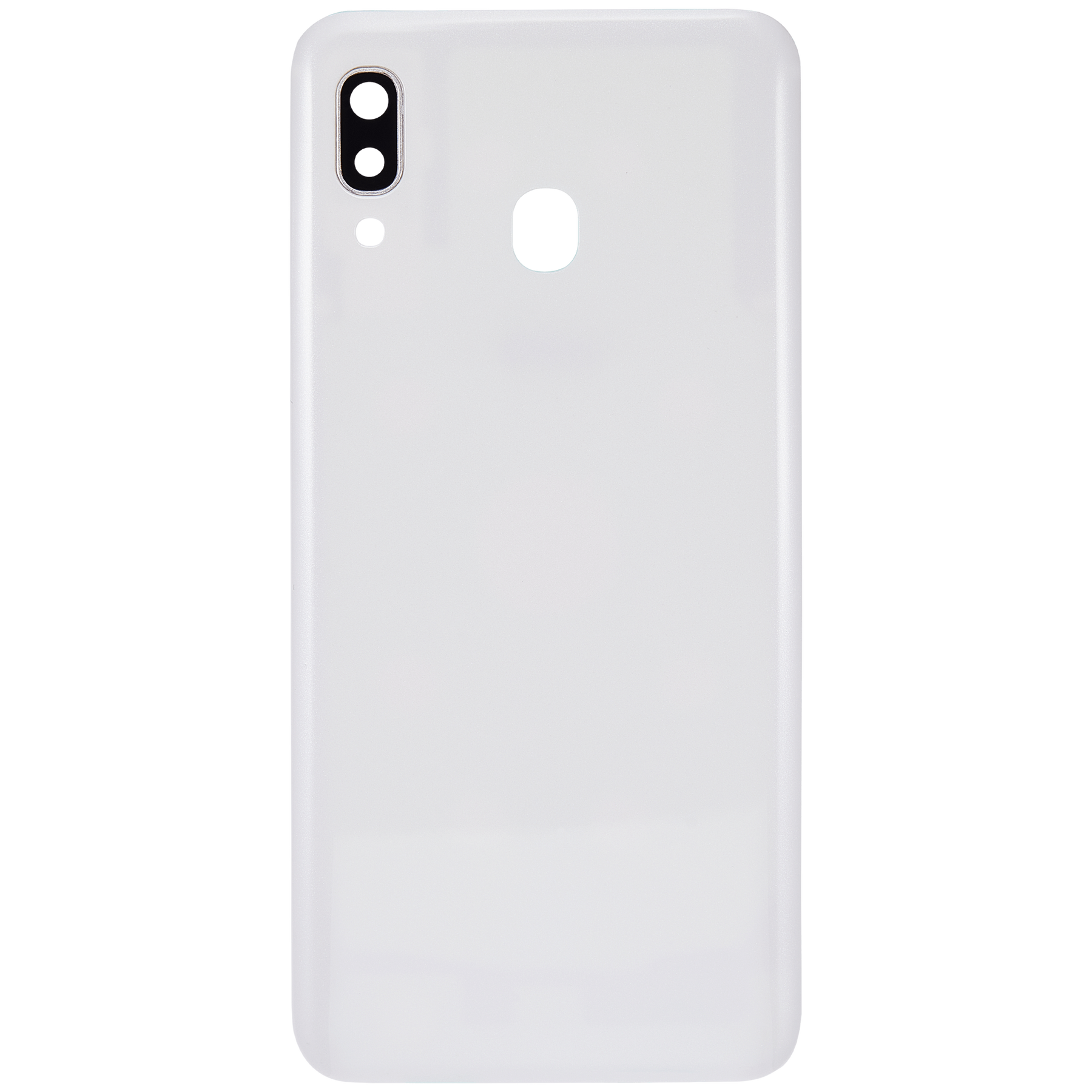 Back cover Glass With Camera Lens Compatible For Samsung Galaxy A30 (A305 / 2019) (Vemake) (White)