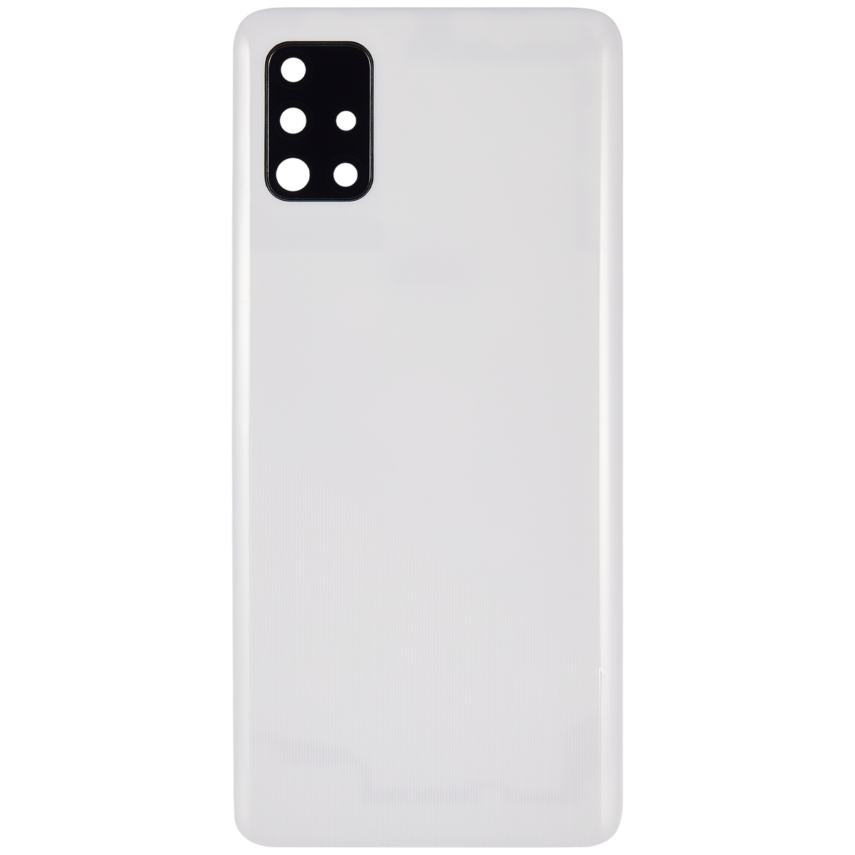 Back cover Glass With Camera Lens Compatible For Samsung Galaxy A51 4G (A515 / 2019) (Vemake) (Prism Crush White)