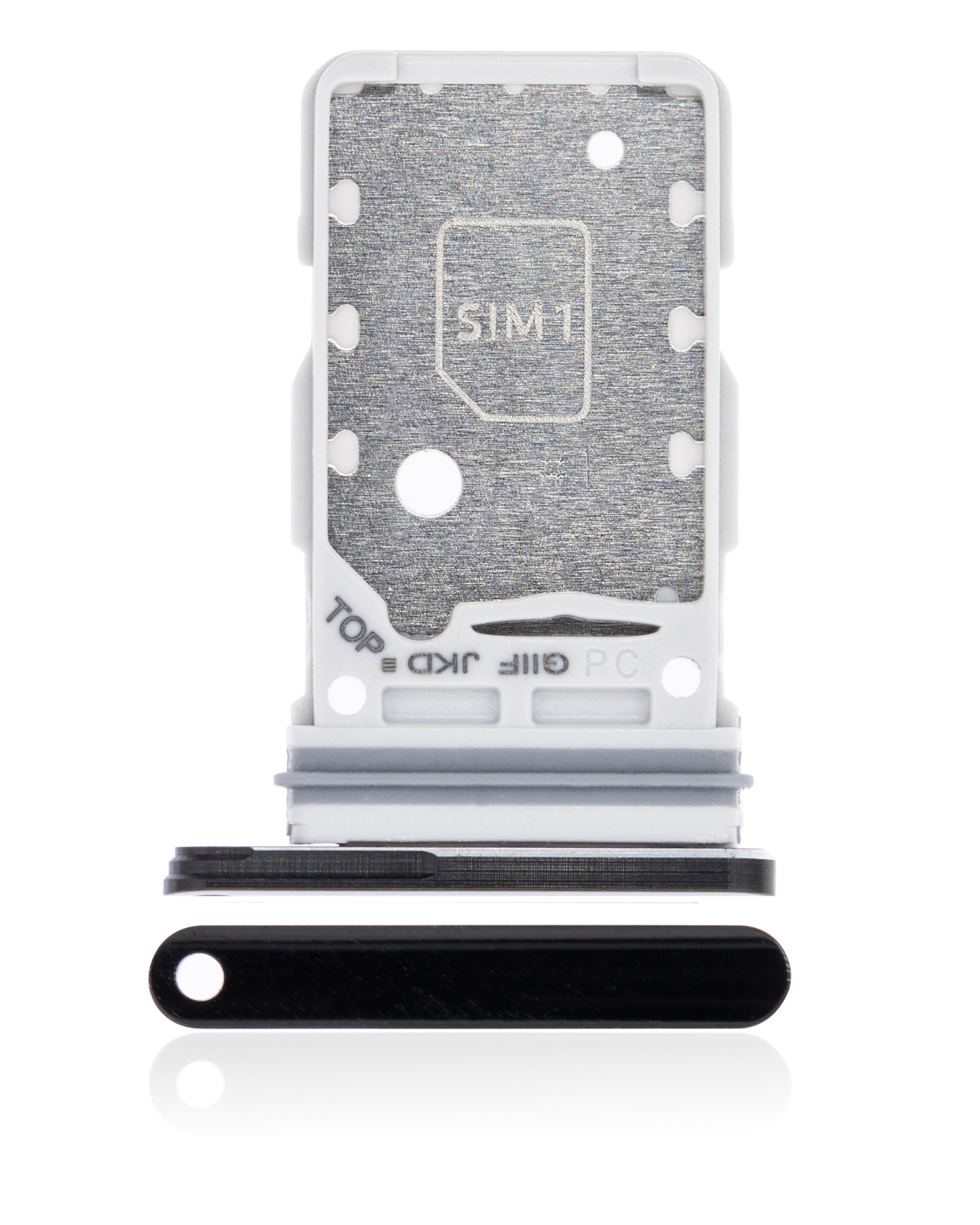Dual Sim Card Tray Compatible For Samsung Galaxy S21 Ultra Replacment (Phantom Black)