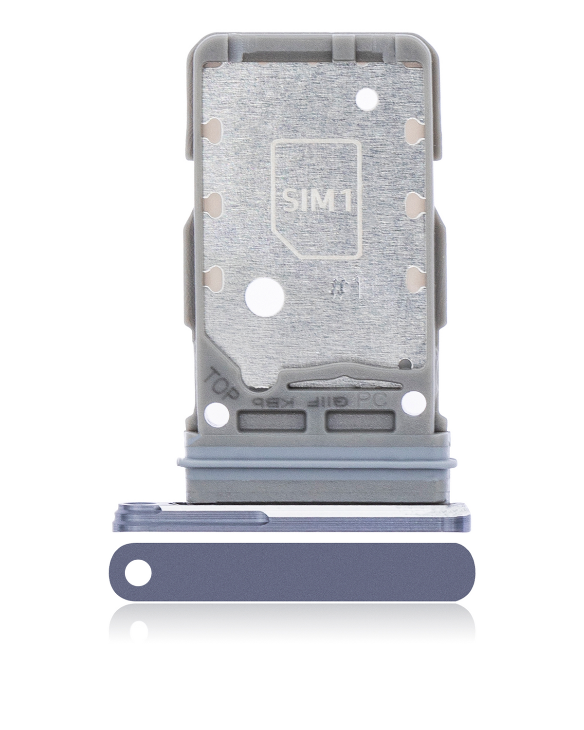 Dual Sim Card Tray Compatible For Samsung Galaxy S21 Ultra Replacement (Phantom Navy)