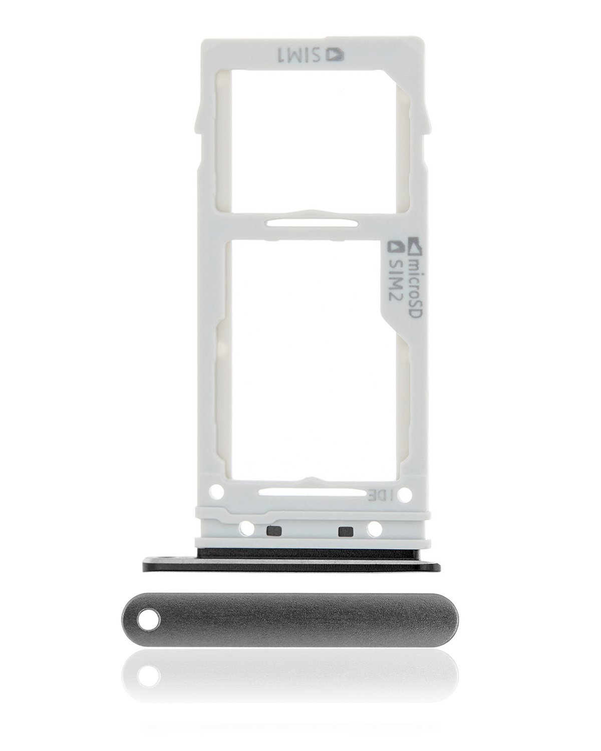 Dual Sim Drawer Replacement Compatible For Samsung Galaxy S9 / S9 Plus (Midnight Black)