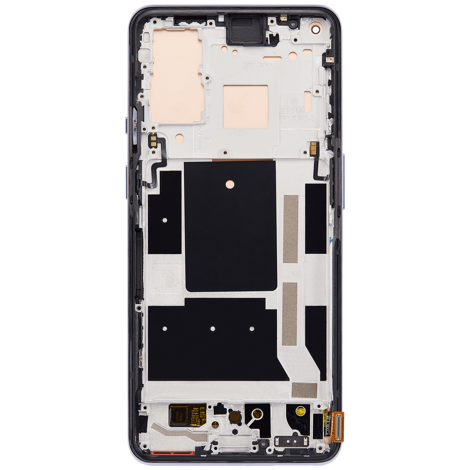 OLED Assembly With Frame Compatible For OnePlus 9 Replacement (International Version) (Vemake) (Winter Mist)