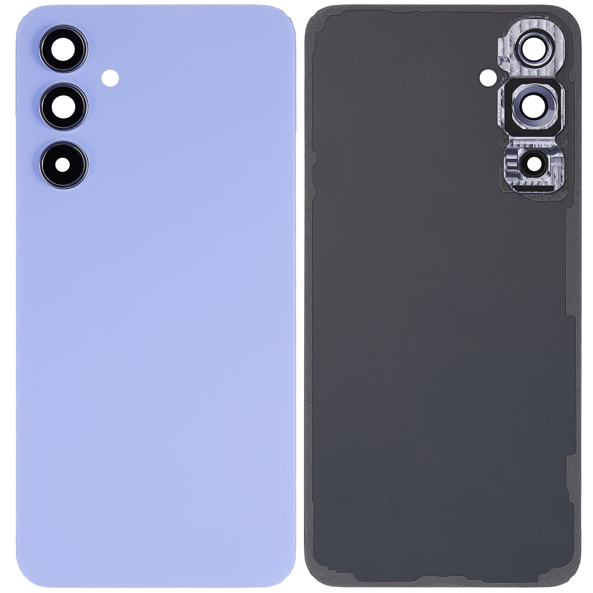 Replacement Back Cover Glass With Camera Lens Compatible For Samsung Galaxy A54 5G (A546 / 2023) (Vemake) (Violet)