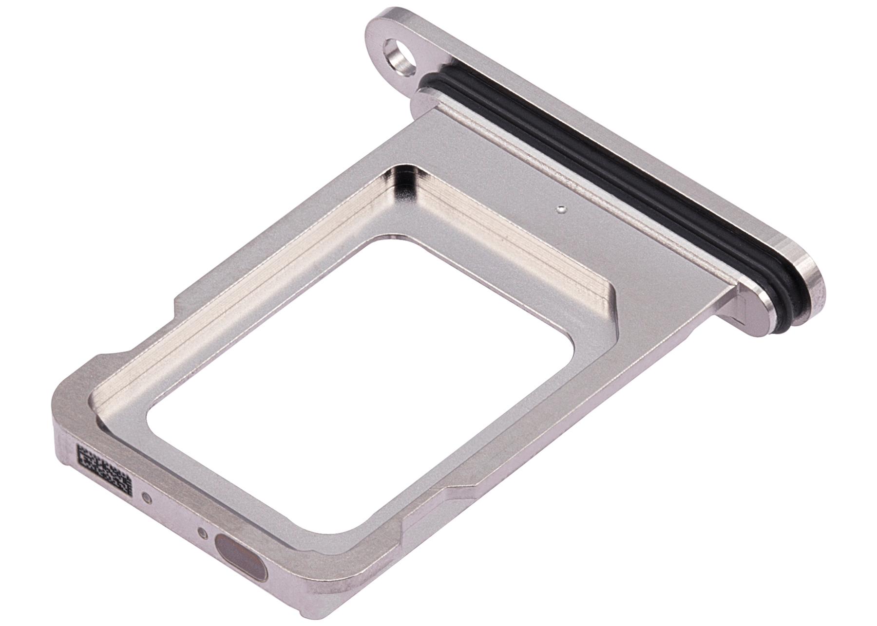 Single Sim Card Tray Compatible For iPhone 15 Pro / 15 Pro Max (White Titanium)