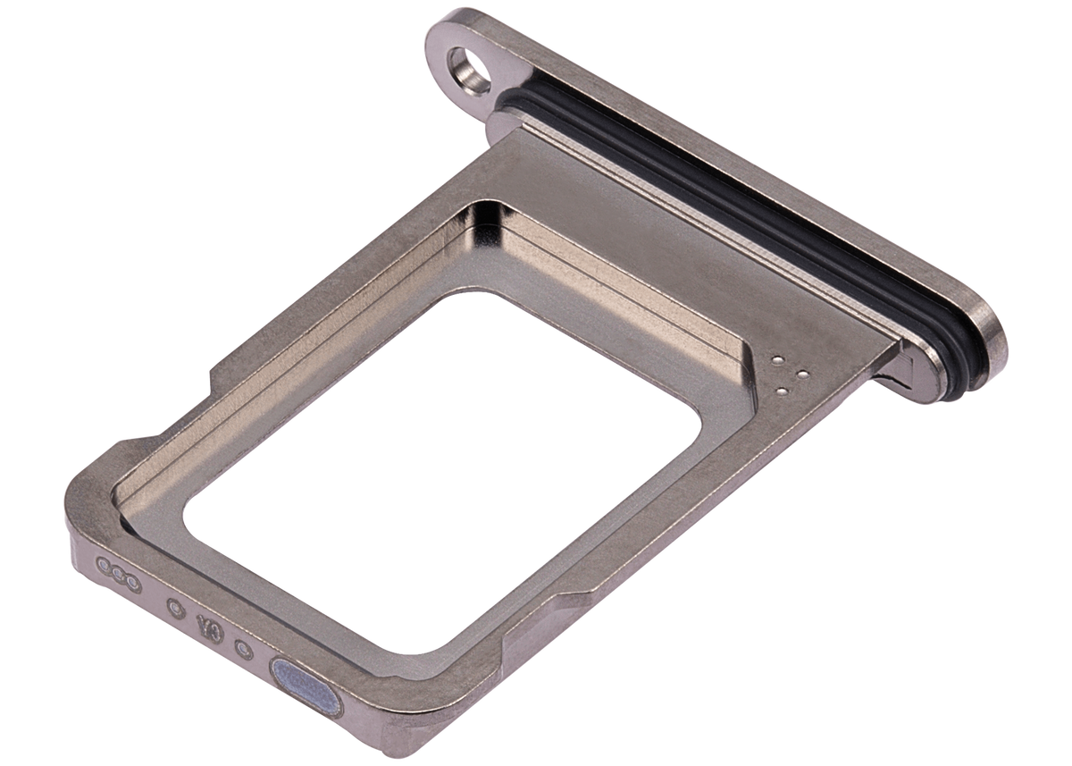 Single Sim Card Tray Compatible For iPhone 15 Pro / 15 Pro Max (Natural Titanium)