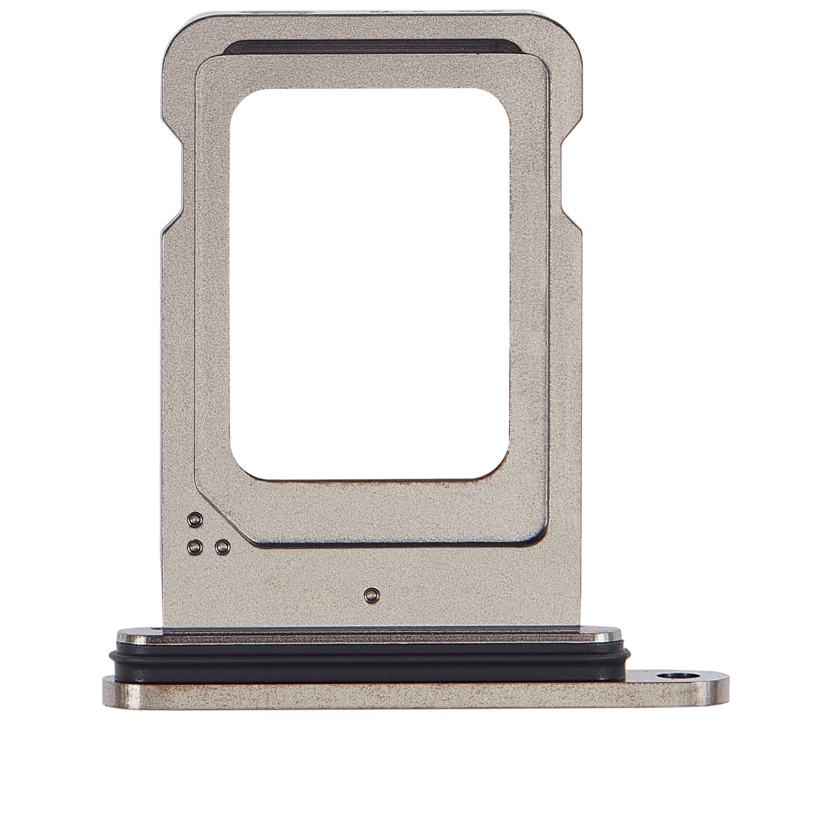 Dual Sim Card Tray Compatible For iPhone 15 Pro / 15 Pro Max (Black Titanium)