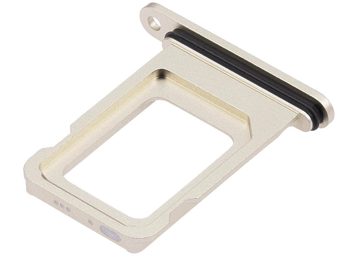 Single Sim Card Tray Compatible For iPhone 15 / 15 Plus (Yellow)