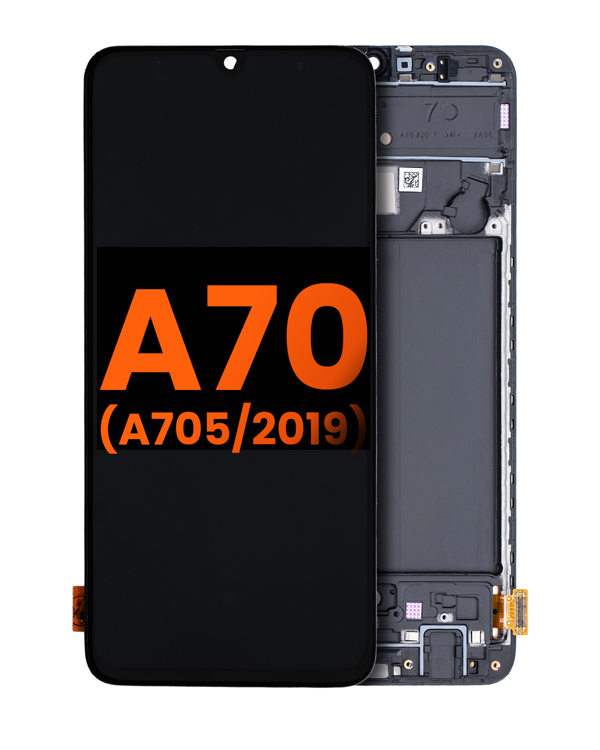 Replacement OLED Assembly With Frame Compatible For Samsung Galaxy A70 (A705 / 2019) (6.67") (Blemish: Grade D) (All Colors)