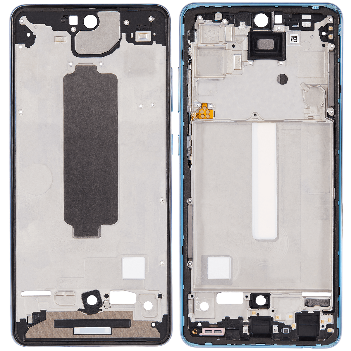 Replacement Mid-Frame Housing Compatible For Samsung Galaxy A52 4G (A525 / 2021) / A52 5G (A526 / 2021) / A52S 5G (A528 / 2021) (Awesome Blue)