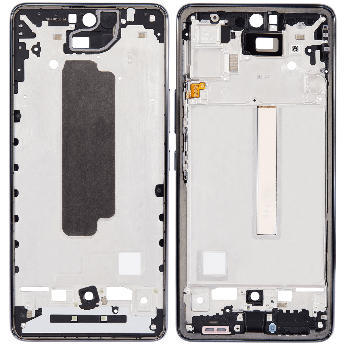 Replacement Mid-Frame Housing Compatible For Samsung Galaxy A53 5G (A536 / 2022) (Black)