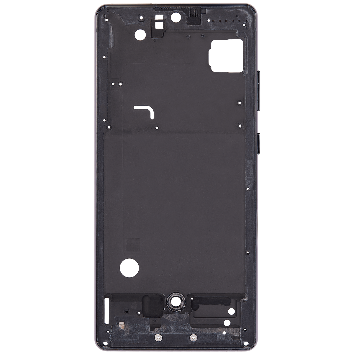 Mid-Frame Housing Replacement Compatible For Samsung Galaxy A71 5G UW (A716V / 2020) (Prism Cube Black)
