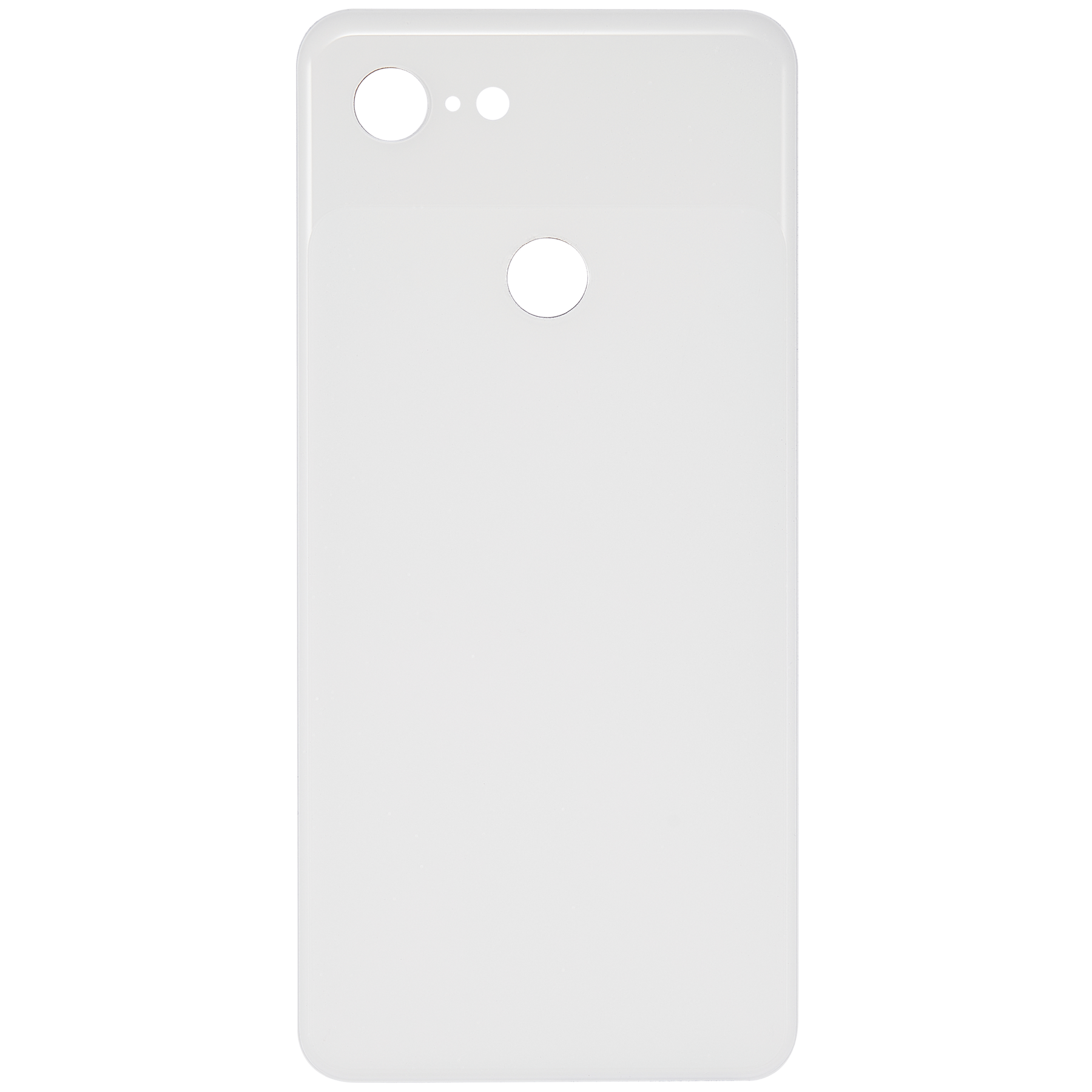 Back cover Glass Compatible For Google Pixel 3 Replacement (Clearly White)