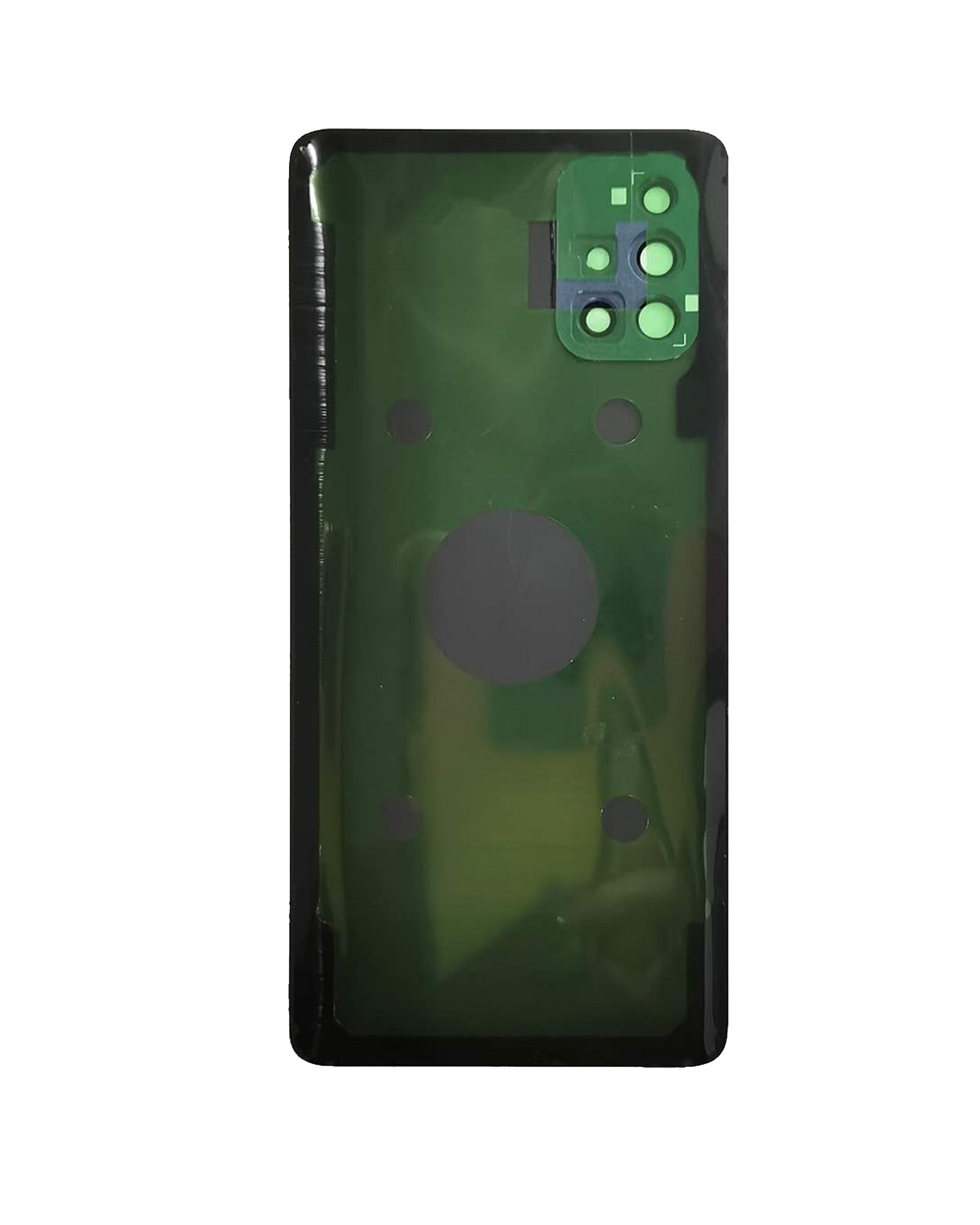 Back Cover Glass With Camera Lens Compatible Samsung Galaxy A71 5G Replacement (A716V / 2020) (Service Pack) (Prism Cube Black)
