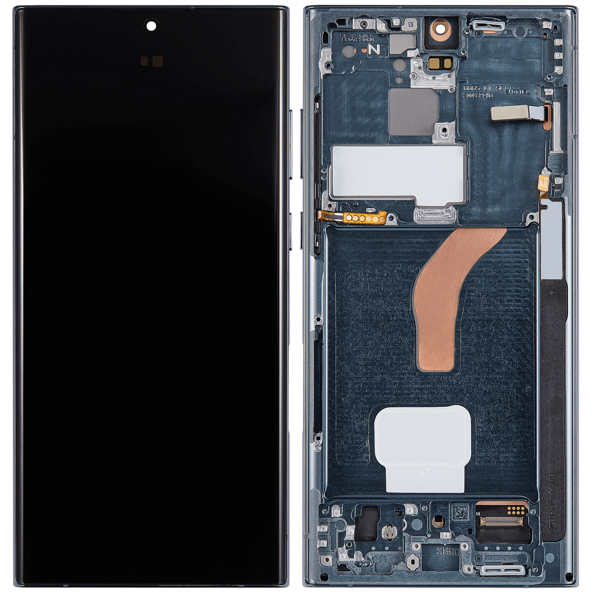 Replacement OLED Assembly With Frame Compatible For Samsung Galaxy S22 Ultra 5G (Service Pack) (Green)