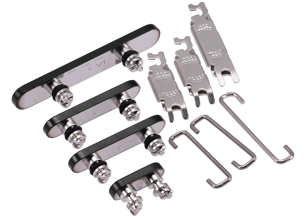 Hard Buttons (Power / Volume / Switch) Compatible For iPhone 15 Pro / 15 Pro Max (Black Titanium)