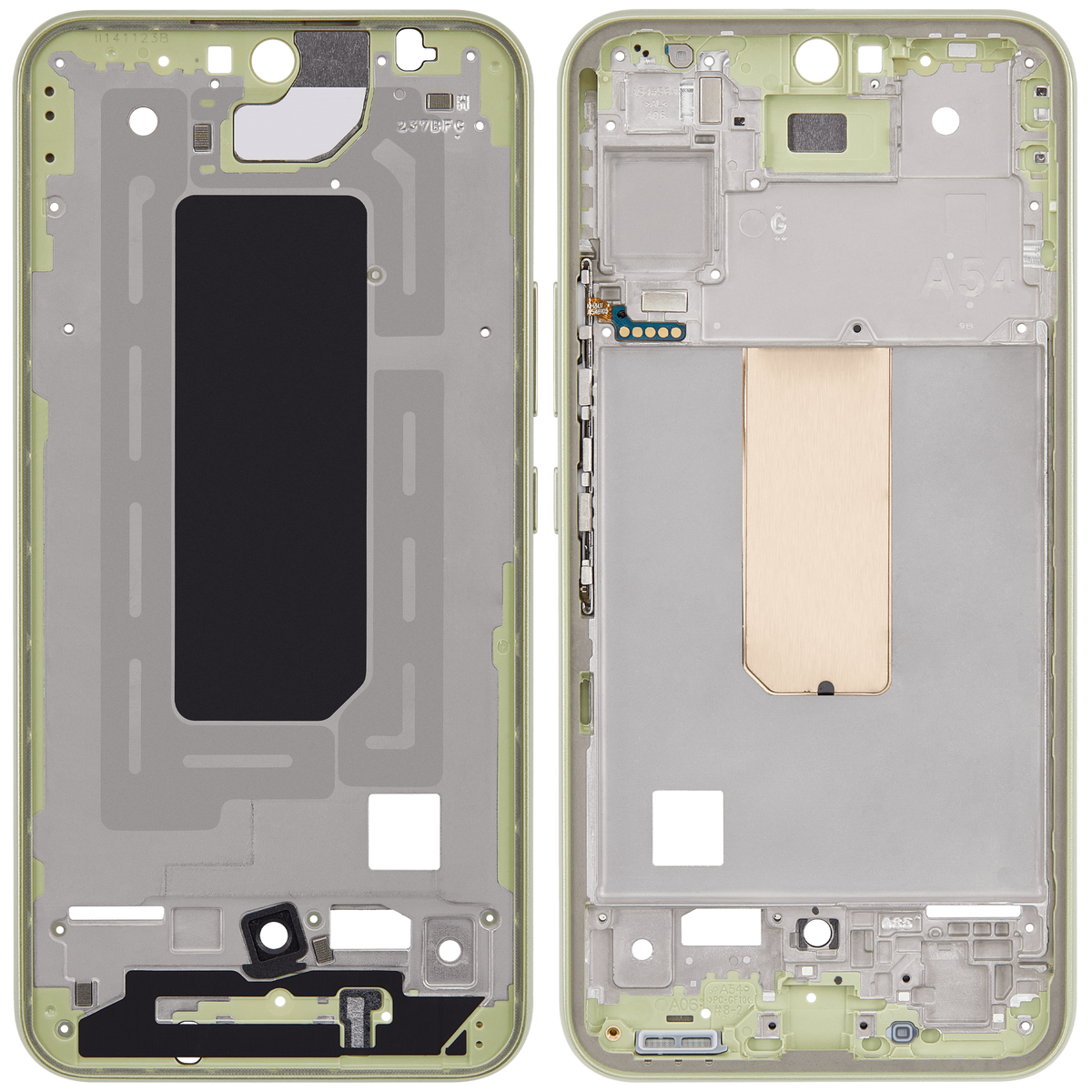 Replacement Mid-Frame Housing Compatible For Samsung Galaxy A54 5G (A546 / 2023) (US & International Version) (Lime)