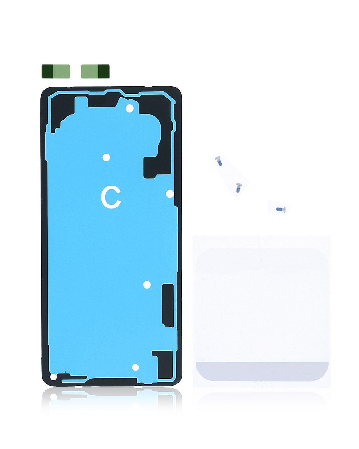 Display Adhesive Kit Compatible For Samsung Galaxy S10 Plus Replacement (Service Pack)