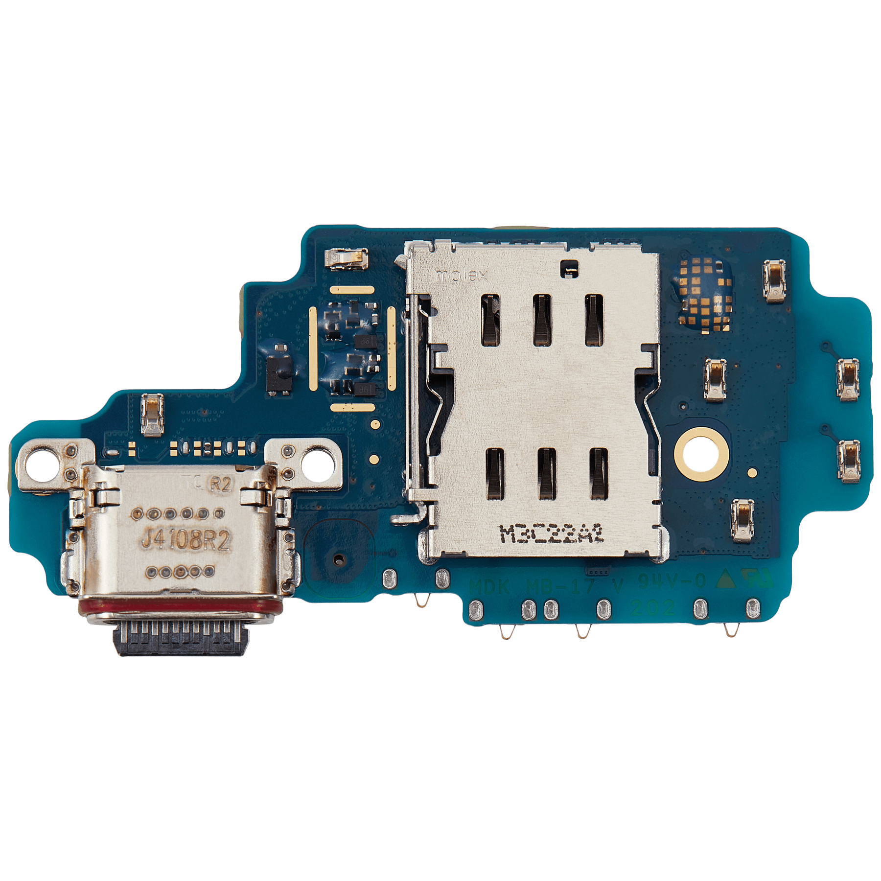 Charging Port Board With Sim Card Reader Compatible For Samsung Galaxy S24 Ultra 5G (S928B) (International Version) (Premium)
