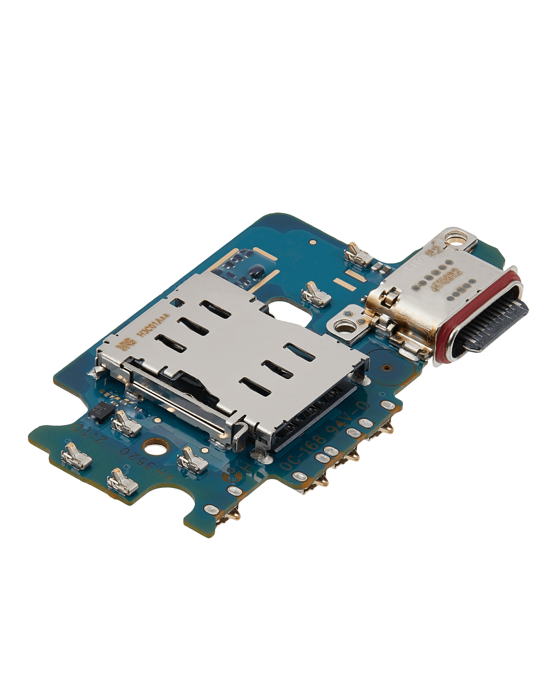 Charging Port Board With Sim Card Reader Compatible For Samsung Galaxy S24 5G (S921B) (International Version) (Premium)