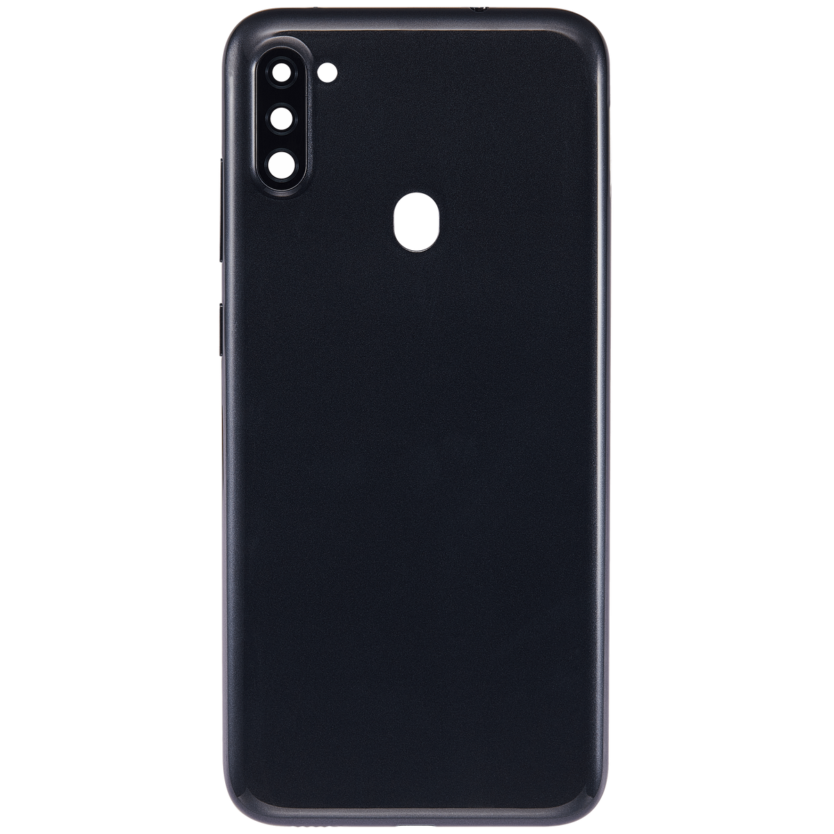 Back Cover With Camera Lens Compatible For Samsung Galaxy A11 (A115 / 2020) (International Version) (Vemake (Black)