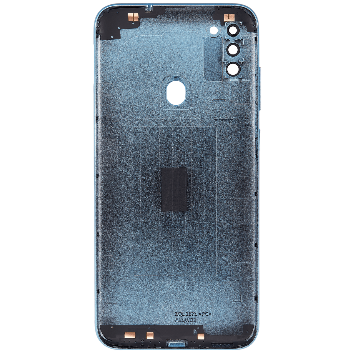 Back Cover With Camera Lens Compatible For Samsung Galaxy A11 (A115 / 2020) (International Version) (Vemake) (Blue)