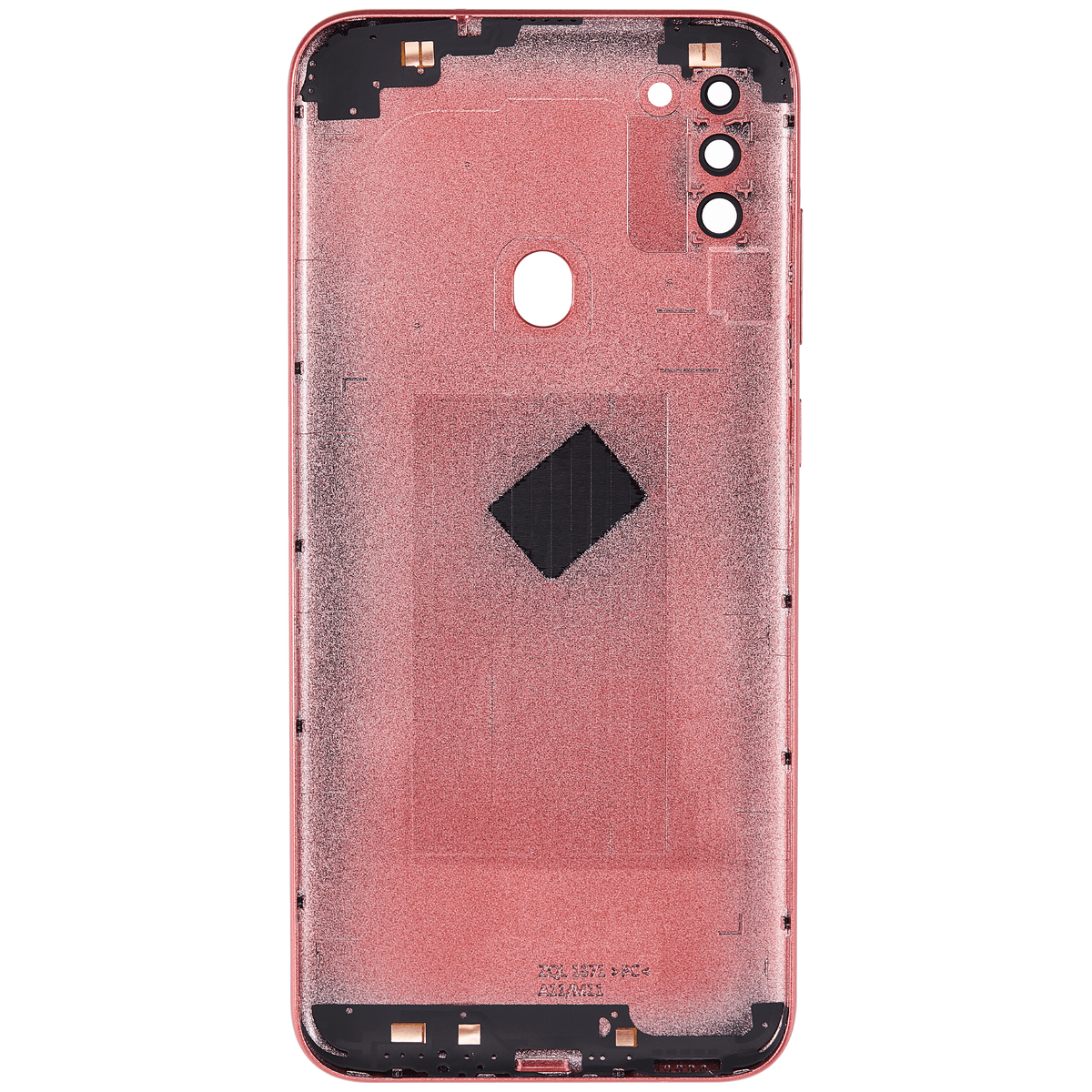 Back Cover With Camera Lens Compatible For Samsung Galaxy A11 (A115 / 2020) (International Version) (Vemake) (Red)