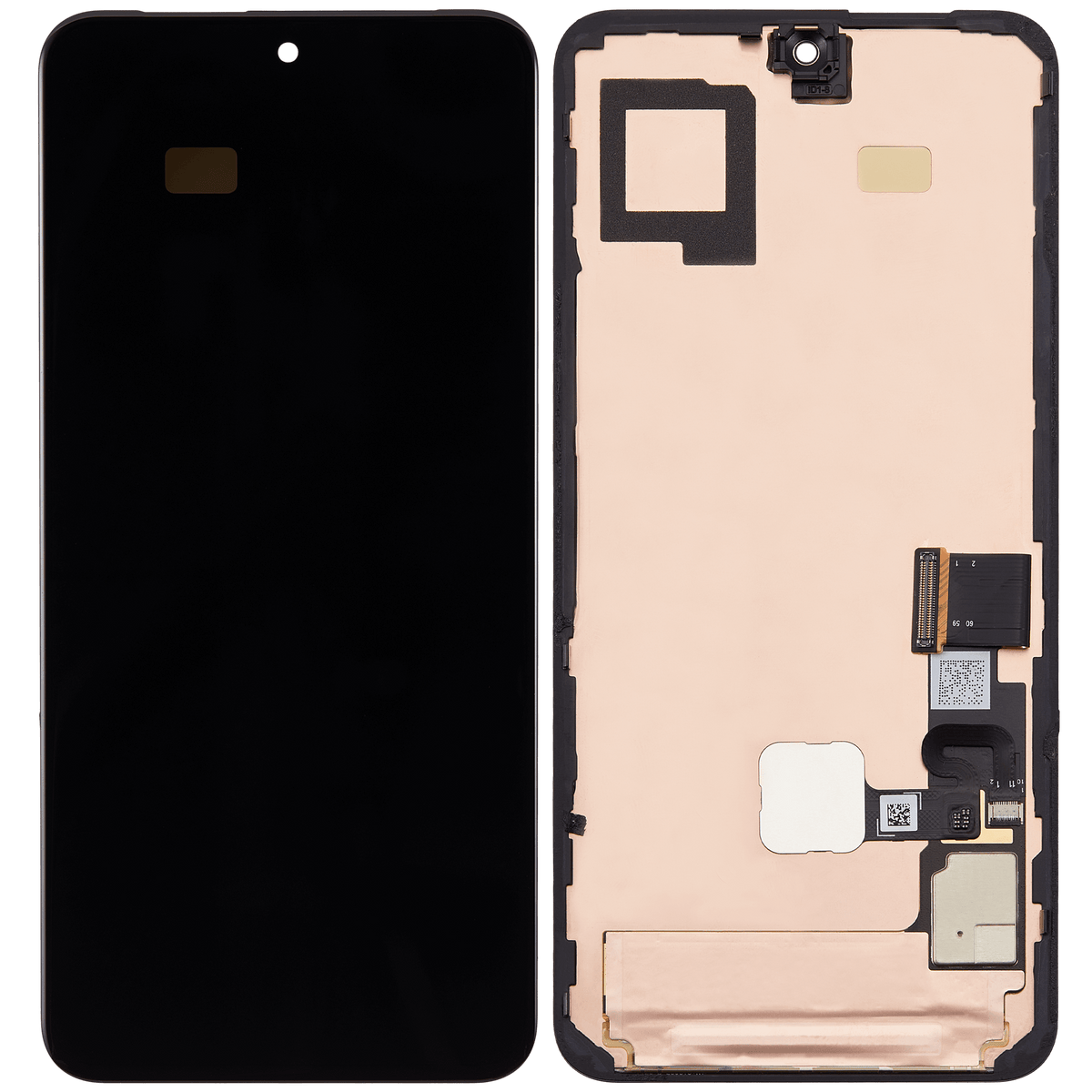 OLED Assembly With Frame (With Finger Print Sensor) Compatible For Google Pixel 8 Replacement (Genuine OEM) (All Colors)