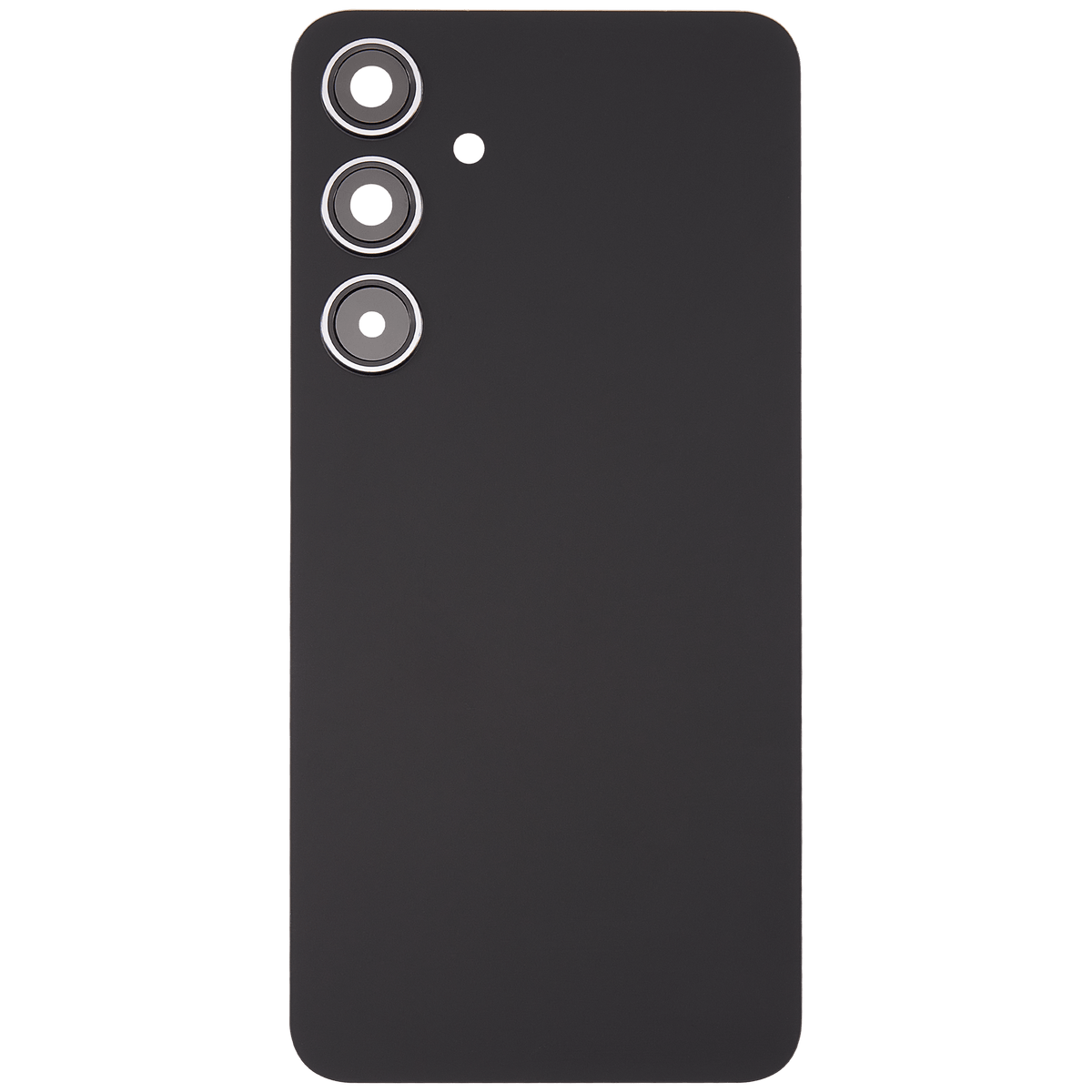 Back Cover Glass With Camera Lens Compatible For Samsung Galaxy S24 Plus 5G Replacement(No Logo) (Aftermarket Plus) (Onyx Black)
