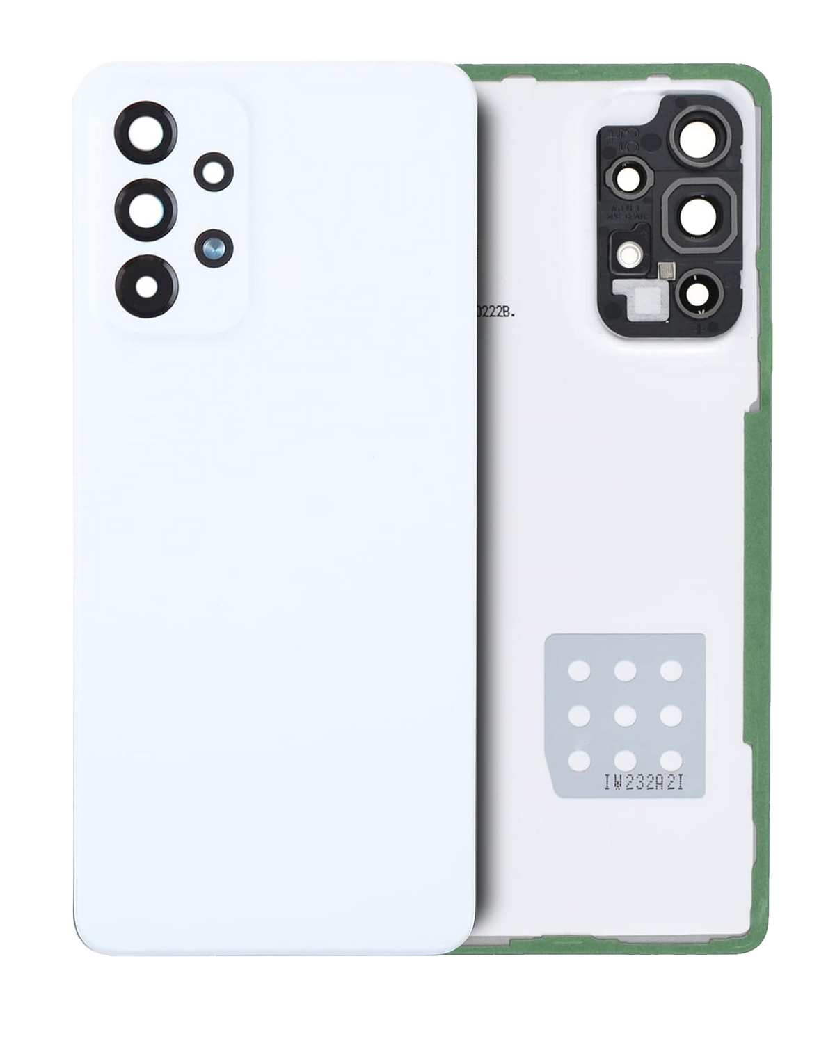 Replacement Back Cover Glass With Camera Lens Compatible For Samsung Galaxy A53 5G (A536 / 2022) (Service Pack) (White)