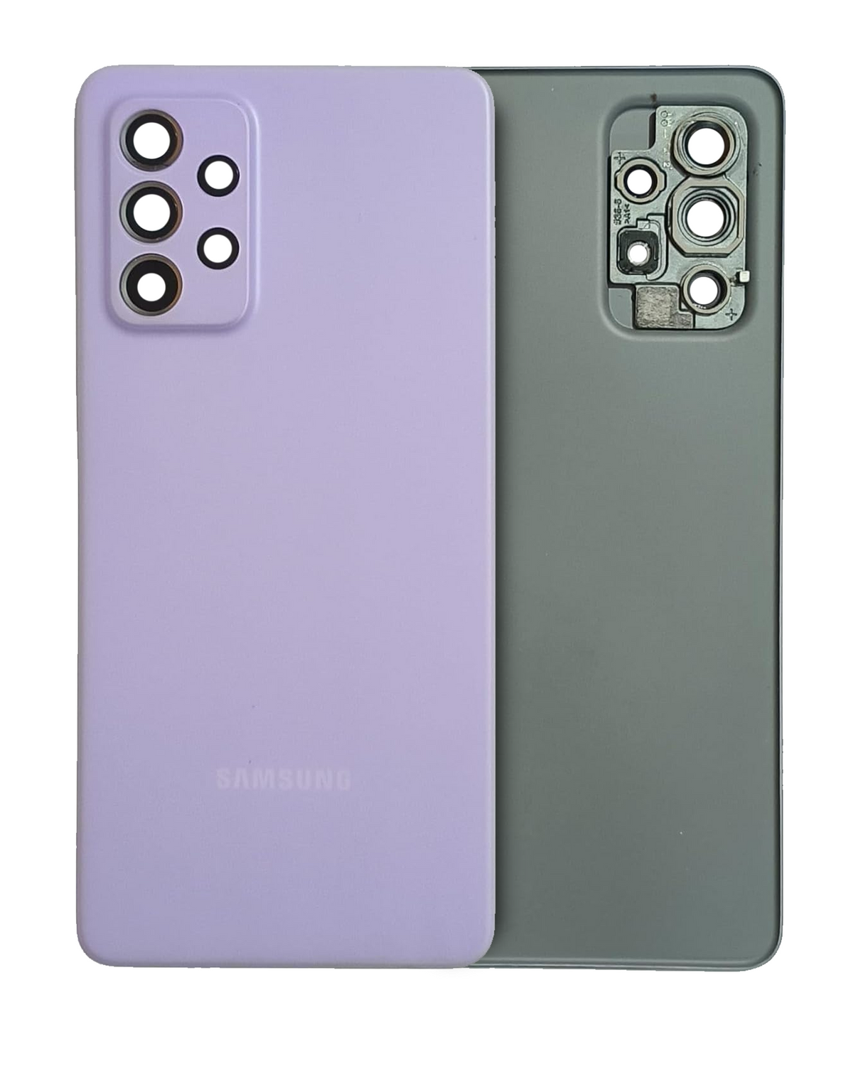 Replacement Back Cover Glass With Camera Lens Compatible For Samsung Galaxy A52s (A528 / 2021) (Service Pack) (Awesome Violet)