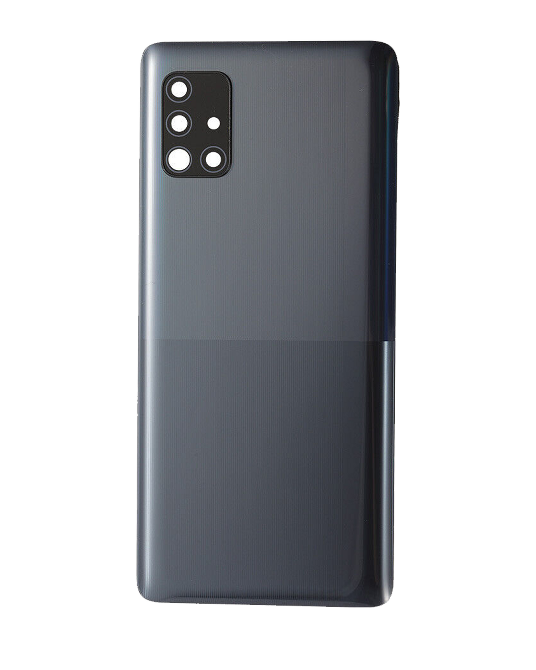 Back Cover Glass With Camera Lens Replacement Compatible For Samsung Galaxy A51 5G (A516 / 2020) (Service Pack) (Black)
