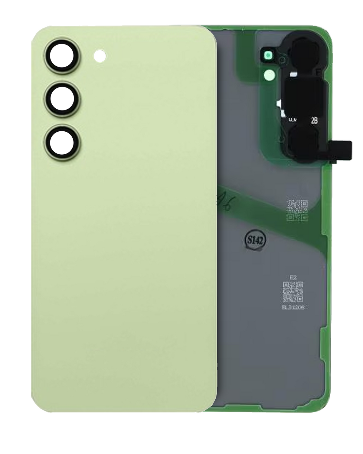 Back Cover Glass With Camera Lens Compatible For Samsung Galaxy S24 Plus Replacement by MacFactory(Service Pack) (Jade Green)
