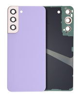 Back Cover Glass With Camera Lens Compatible For Samsung Galaxy S22 Replacement (Service Pack) (Violet)