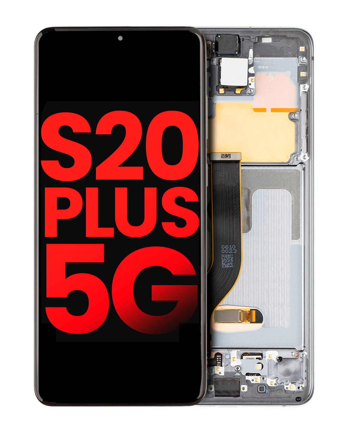 OLED Assembly With Frame Compatible For Samsung Galaxy S20 Plus 5G Replacement (Vemake) (Cosmic Gray)